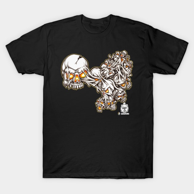 MELTED SKULLS T-Shirt by DHARRIS68